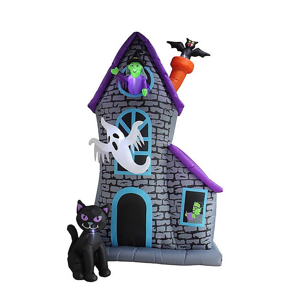 A Holiday Company - HL24028-360 - 12 Ft. LED Prelit Haunted House Inflatable