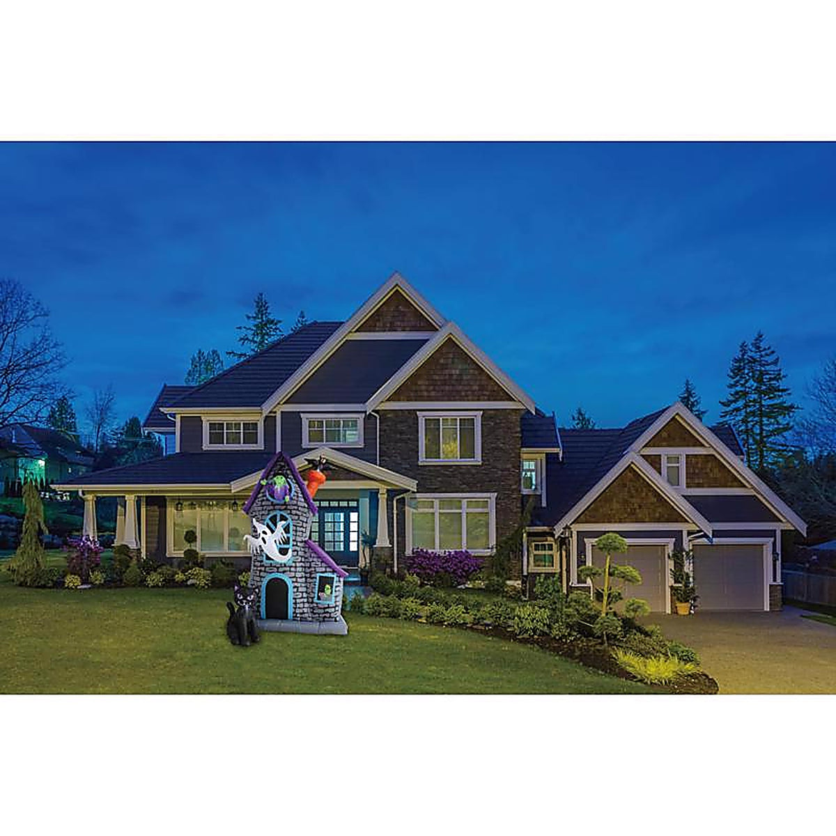 A Holiday Company - HL24028-360 - 12 Ft. LED Prelit Haunted House Inflatable