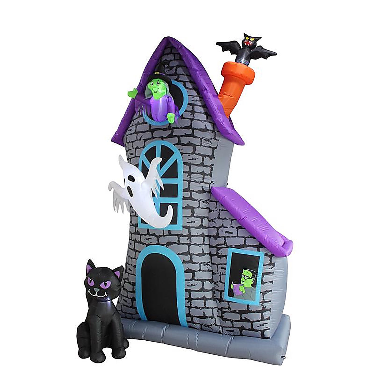 A Holiday Company - HL24028-360 - 12 Ft. LED Prelit Haunted House Inflatable