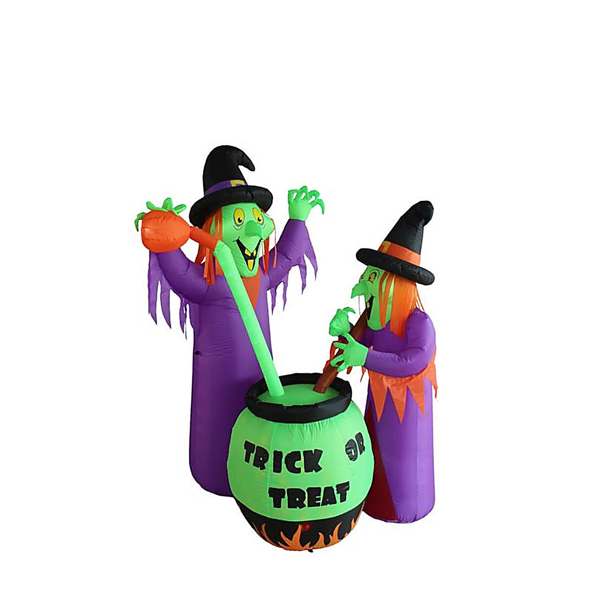 A Holiday Company - HL22055-180 - 6 Ft. LED Prelit Witches w/Cauldron Inflatable