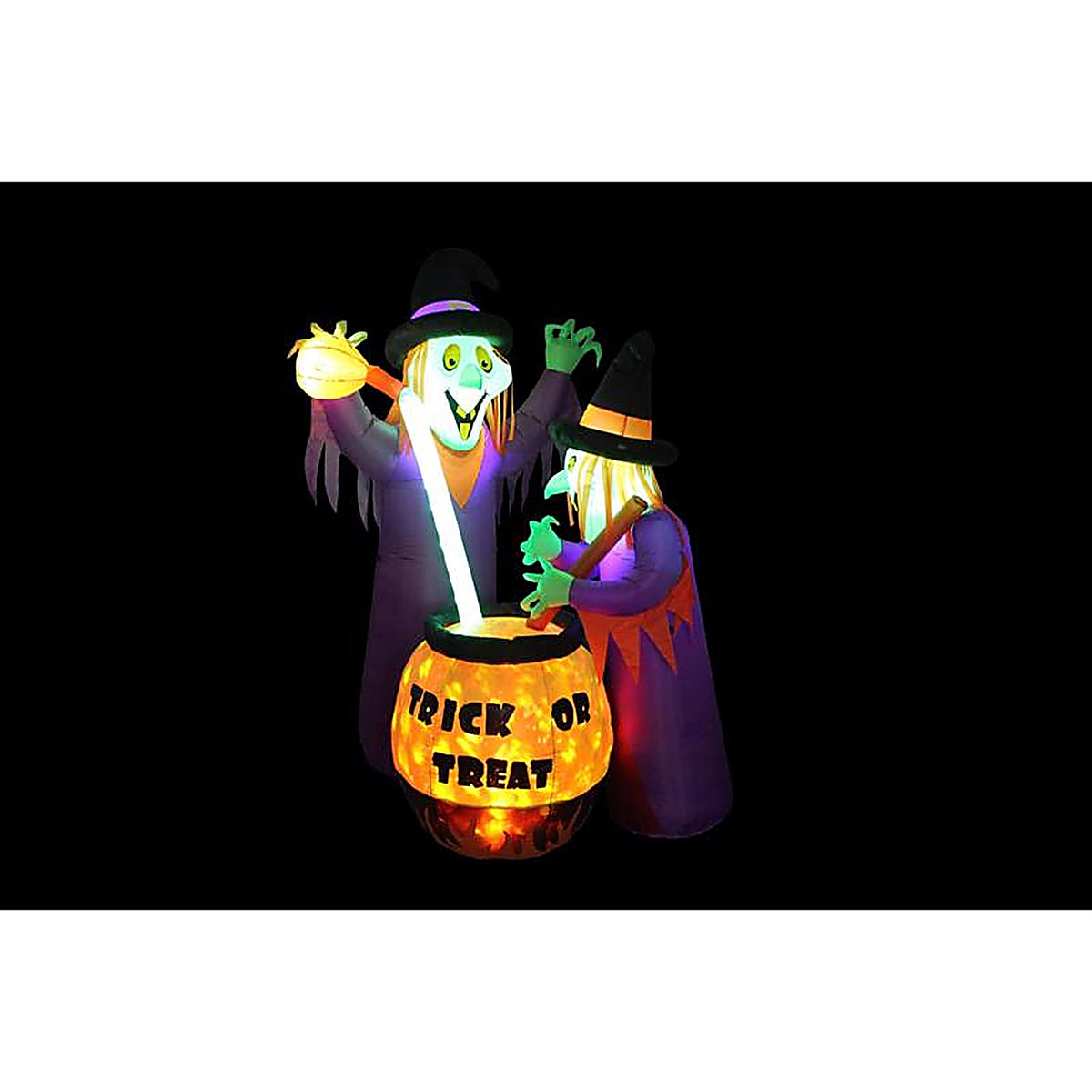 A Holiday Company - HL22055-180 - 6 Ft. LED Prelit Witches w/Cauldron Inflatable