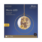 Lumineo - 486318 - LED Micro Warm White 40 CT Christmas Lights 1 Ft.
