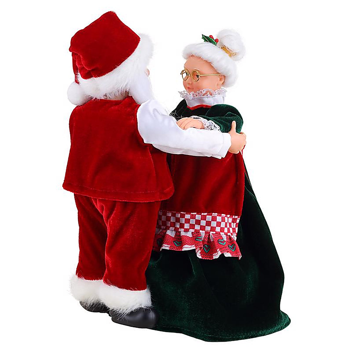Mr. Christmas - 12449AC - Multicolored Really Dancing Santa and Mrs. Musical Animated Decor 12 In.
