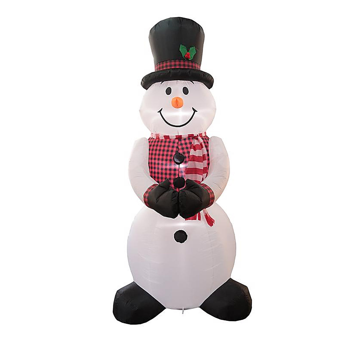 Celebrations - 24MY073109 - LED White Snowman with Vest 8 Ft. Inflatable