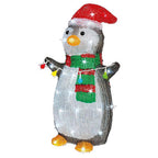 Lumineo - 9782913 - LED Cool White Penguin 18 In. Yard Decor