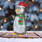 Lumineo - 9782913 - LED Cool White Penguin 18 In. Yard Decor
