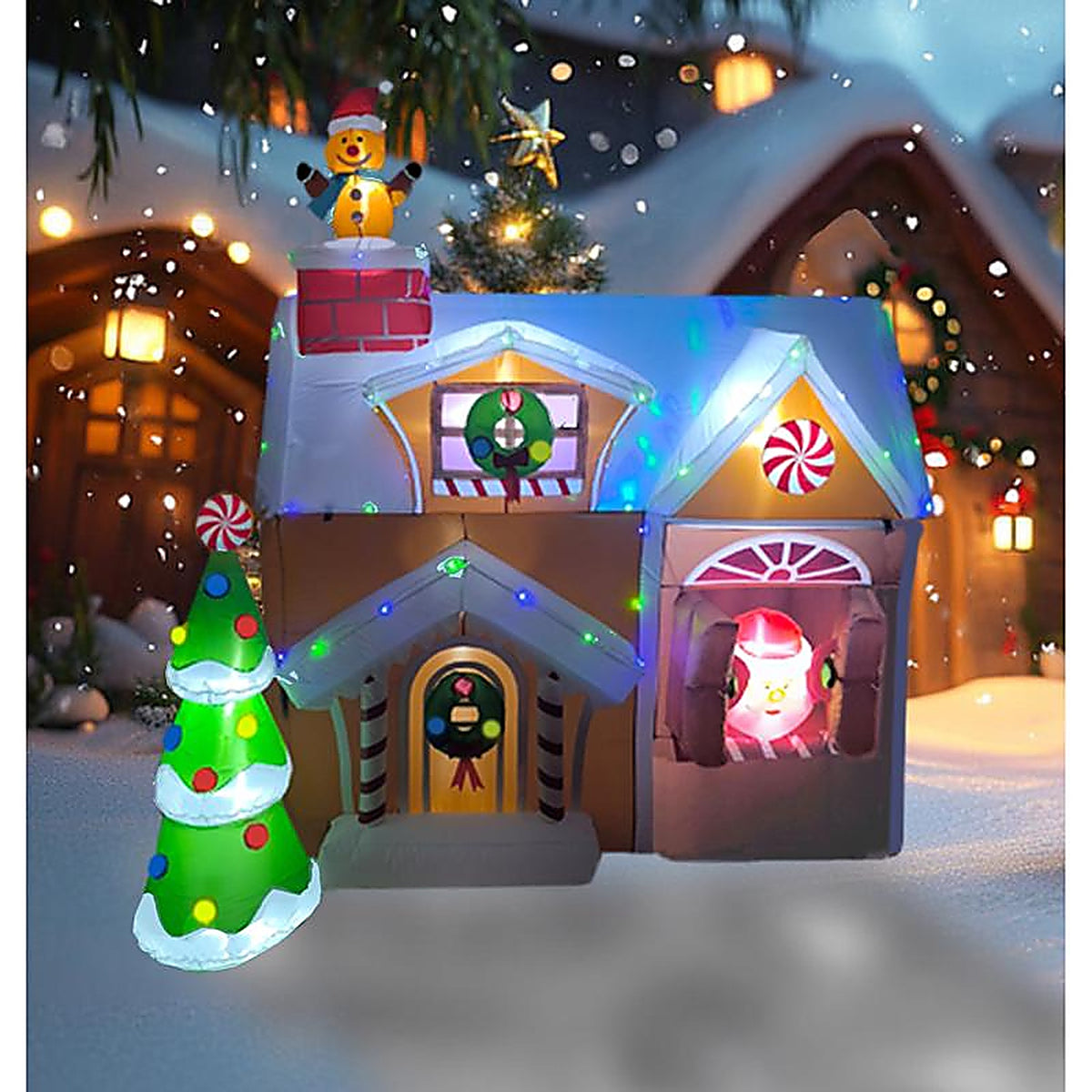 Omega Brite - GH555 - Gingerbread House 6 Ft. Inflatable