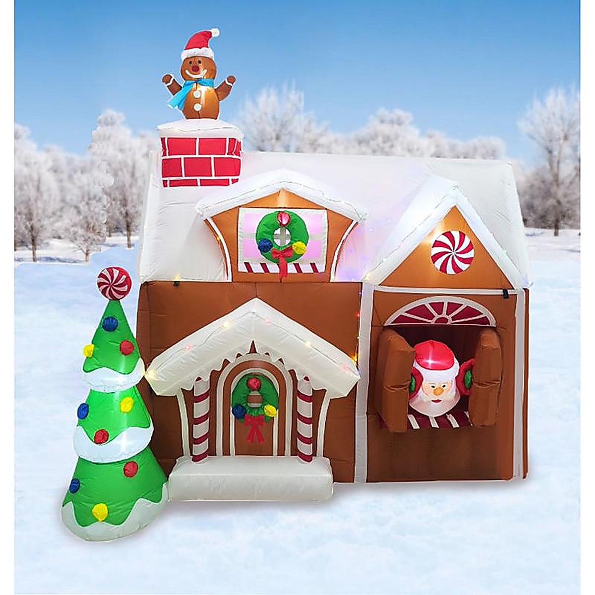 Omega Brite - GH555 - Gingerbread House 6 Ft. Inflatable