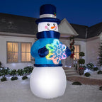 Gemmy - 886024 - Airblown LED Lightshow Rainbow Wave Snowman 12 Ft. Inflatable