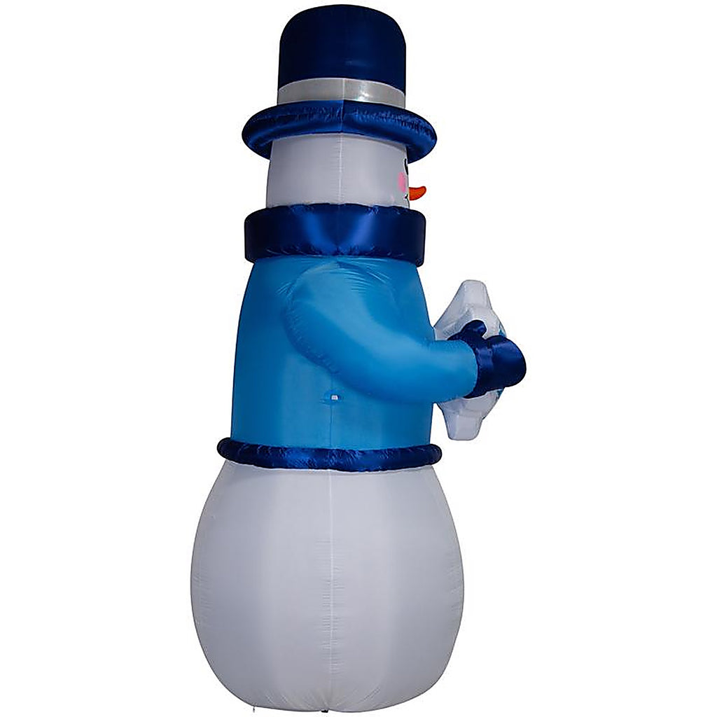 Gemmy - 886024 - Airblown LED Lightshow Rainbow Wave Snowman 12 Ft. Inflatable