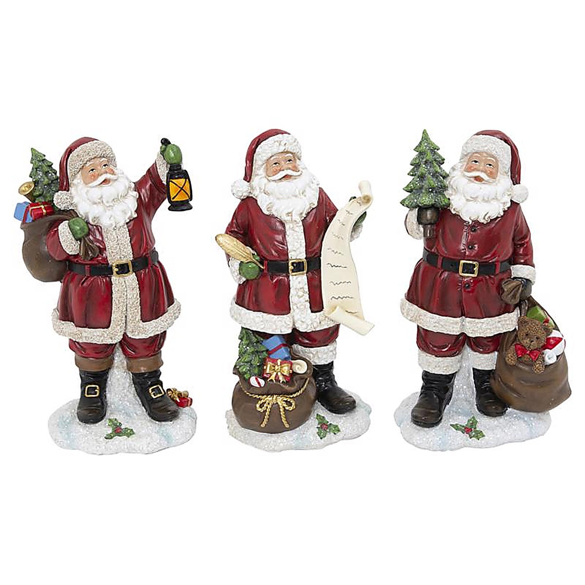 Gerson - 2685410 - Multicolored Holiday Santa Table Decor 10 In.