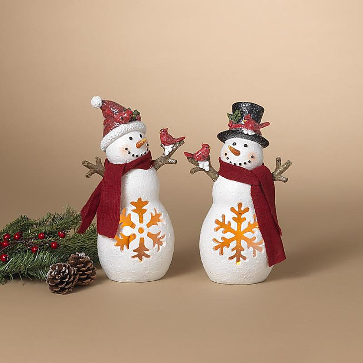 Gerson - 2737230 - Multicolored Lighted Holiday Snowman Table Decor 11 In.