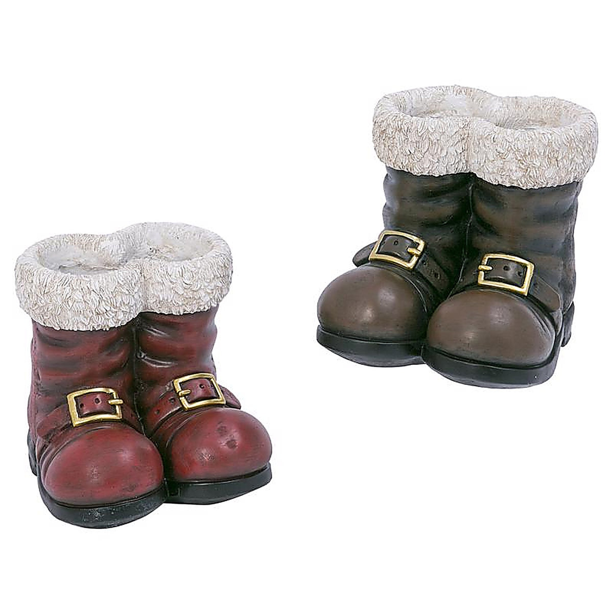 Gerson - 2485600 - Multicolored Magnesium Santa Boots Table Decor 9 In.