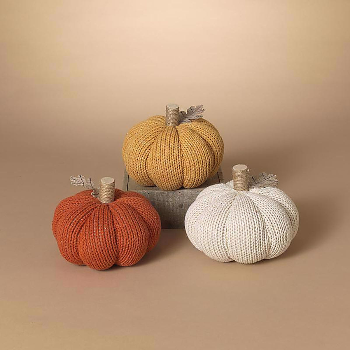 Gerson - 2686150 - 7 In. Harvest Pumpkins Fall Decor