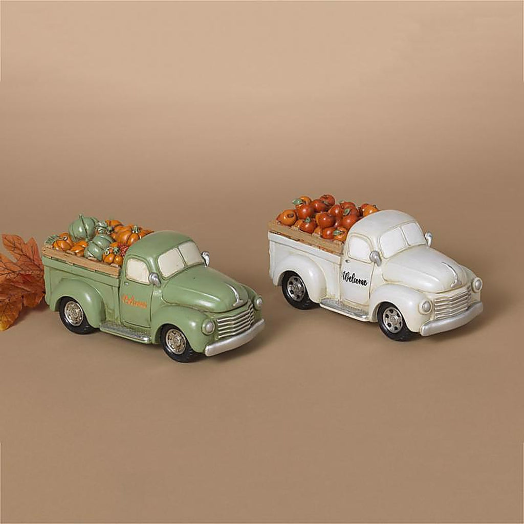 Gerson - 2736380 - 8 In. Harvest Truck Fall Decor
