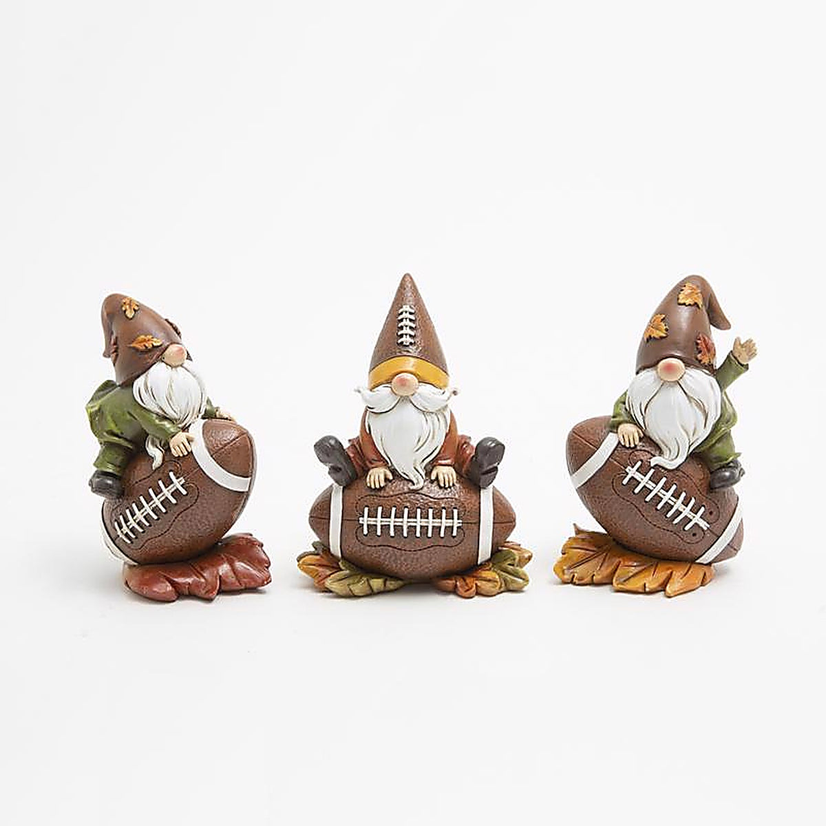 Gerson - 2736400 - 5 In. Harvest Gnome on Football Fall Decor