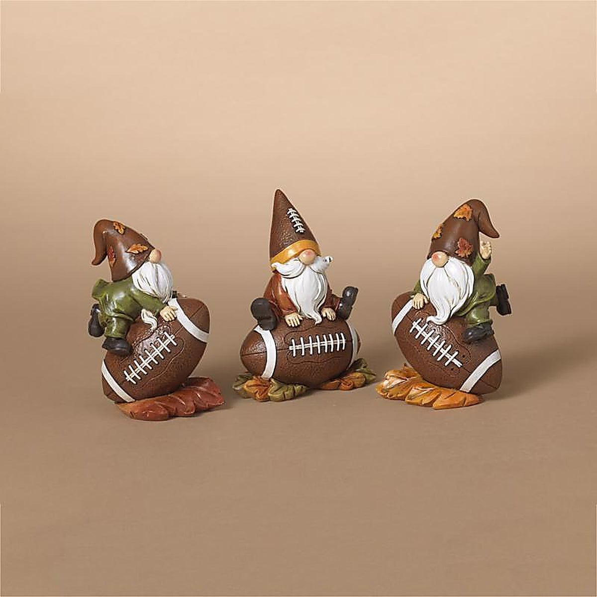 Gerson - 2736400 - 5 In. Harvest Gnome on Football Fall Decor