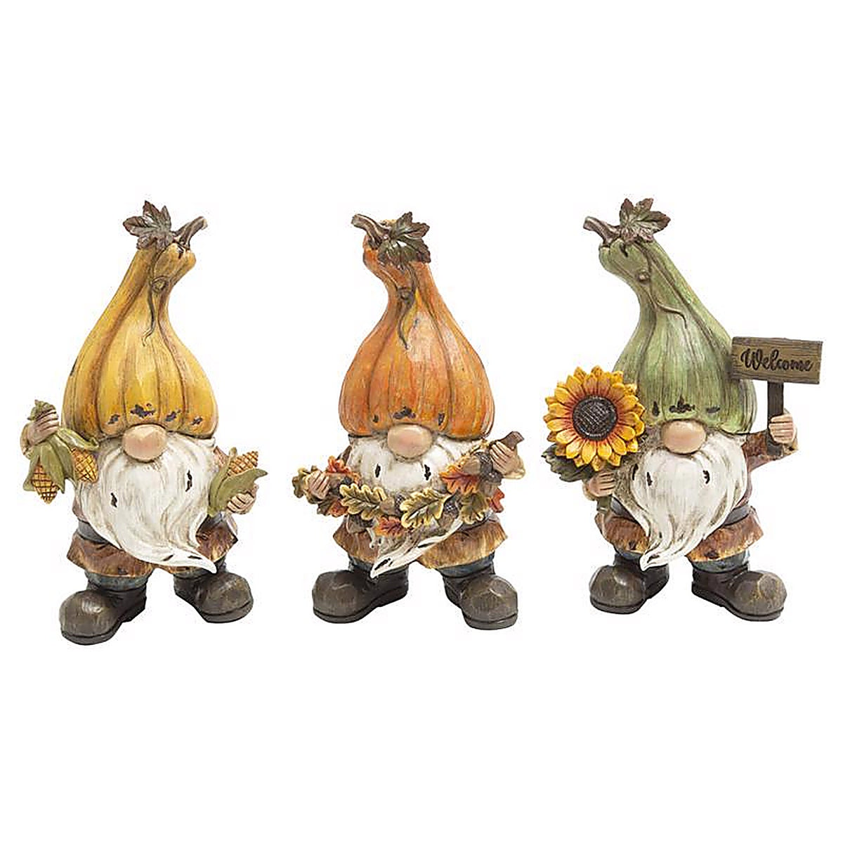 Gerson - 2736460 - 9 In. Harvest Gnomes Fall Decor