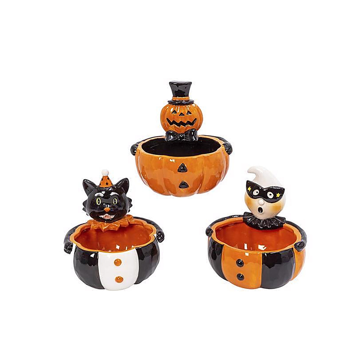 Gerson - 2551510 - 7 In. Halloween Candy Bowl Fall Decor