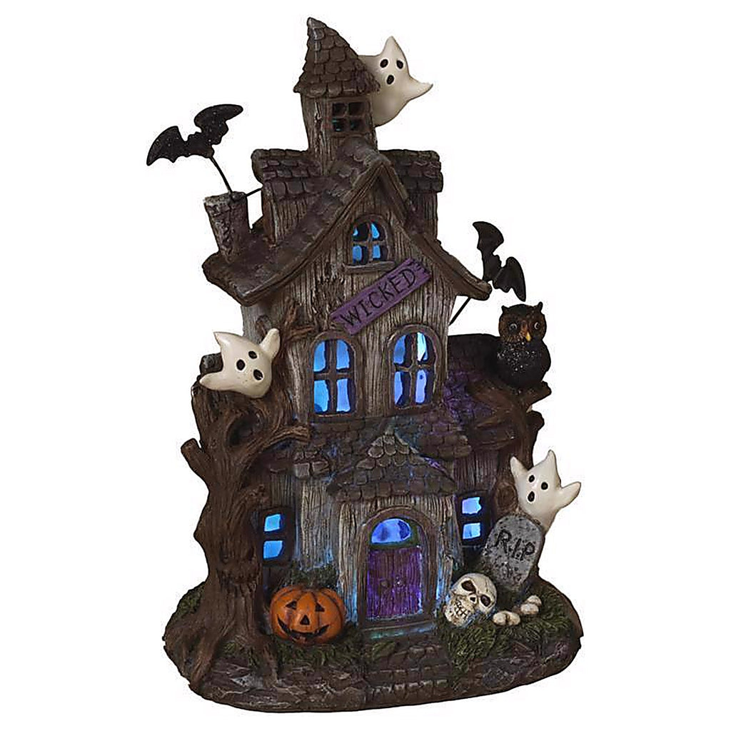 Gerson - 2650350 - 12 In. Haunted House Halloween Decor