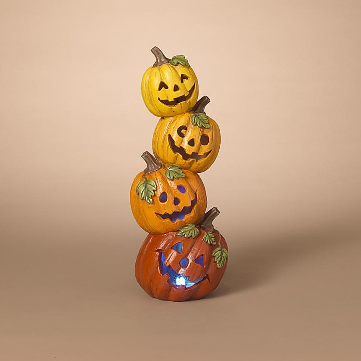 Gerson - 2736690 - 16 In. Stacked Pumpkins Halloween Decor