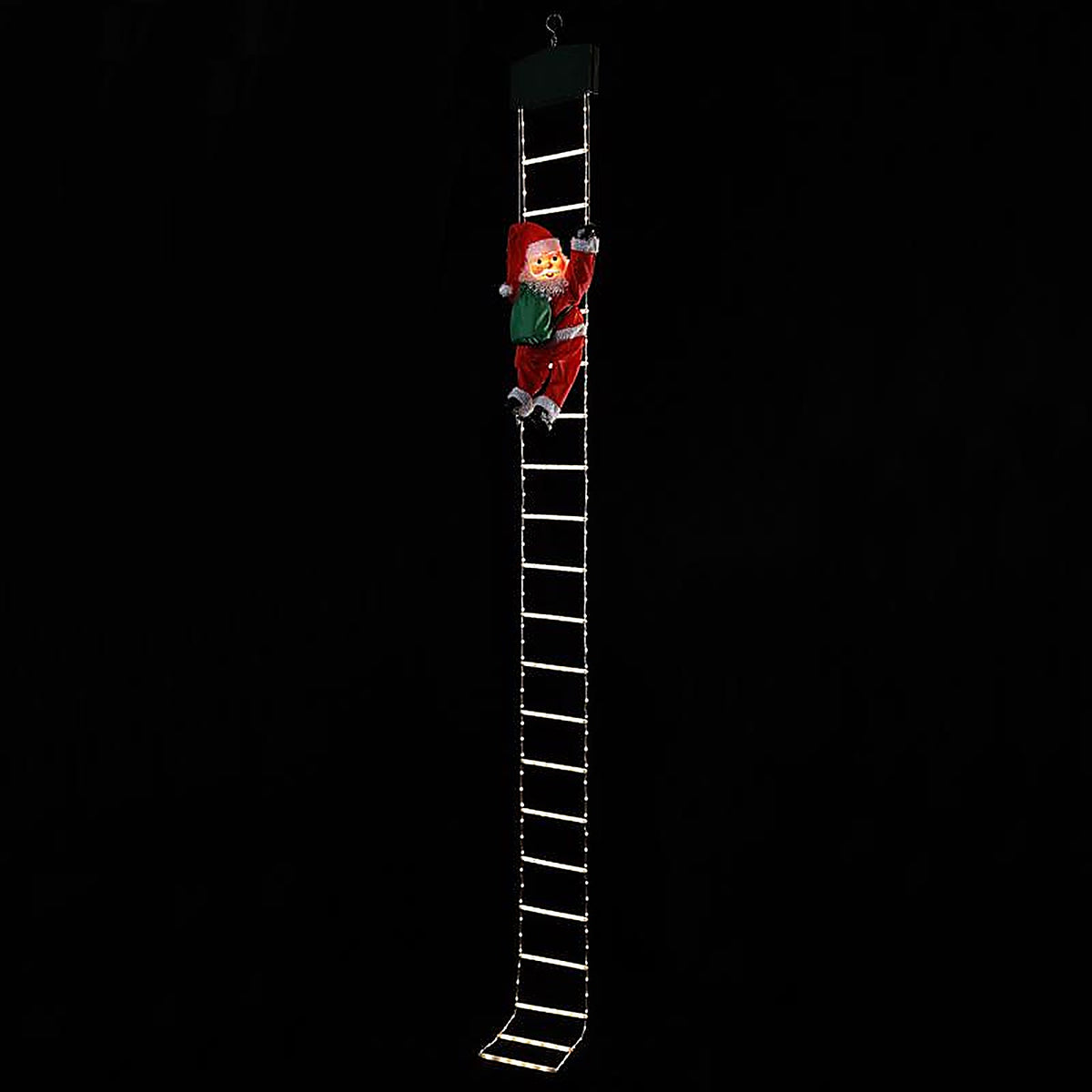 Mr. Christmas - 13322AC - LED Climbing Rope Santa 18 In. Yard Decor