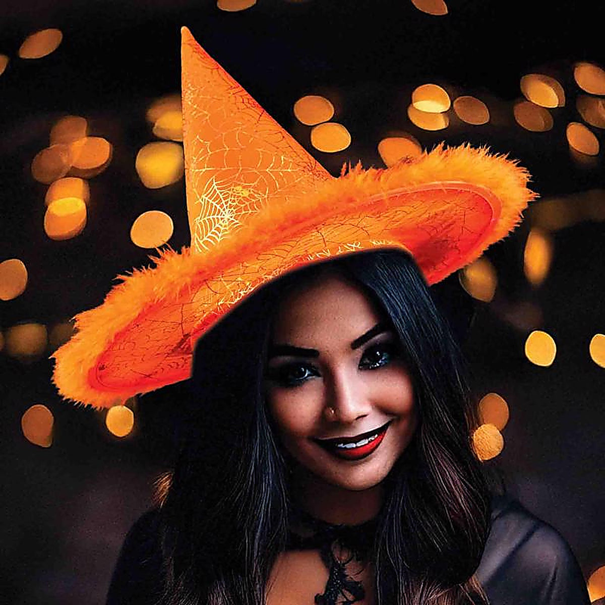 Magic Seasons - 768467 - Halloween Spiderweb Witch Hat 1 Pack