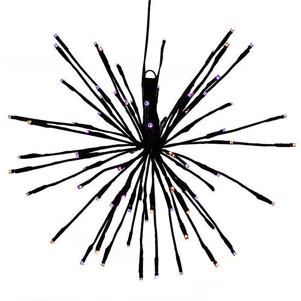 Celebrations - 23-04060A - Orange/Purple 16 In. LED Starlight Burst Halloween Decor
