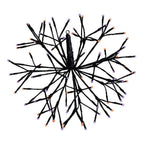 Celebrations - 23-10004A - Orange/Purple 16 In. LED Prelit Shimmering Sphere 3D Halloween Decor