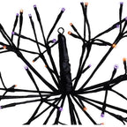 Celebrations - 23-10004A - Orange/Purple 16 In. LED Prelit Shimmering Sphere 3D Halloween Decor