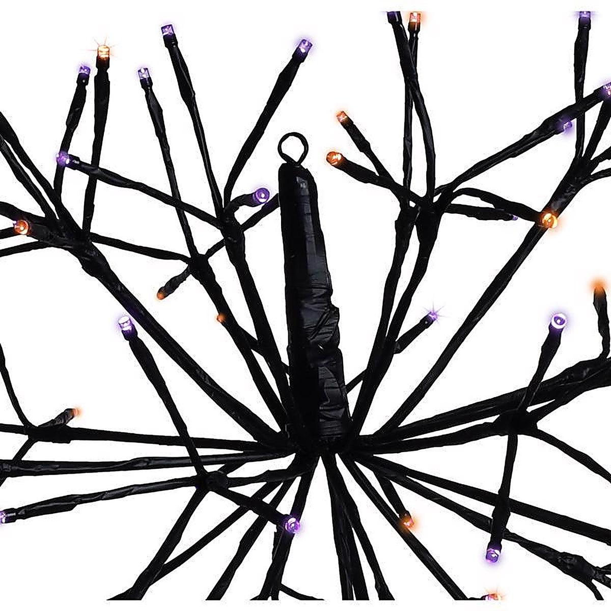 Celebrations - 23-10004A - Orange/Purple 16 In. LED Prelit Shimmering Sphere 3D Halloween Decor
