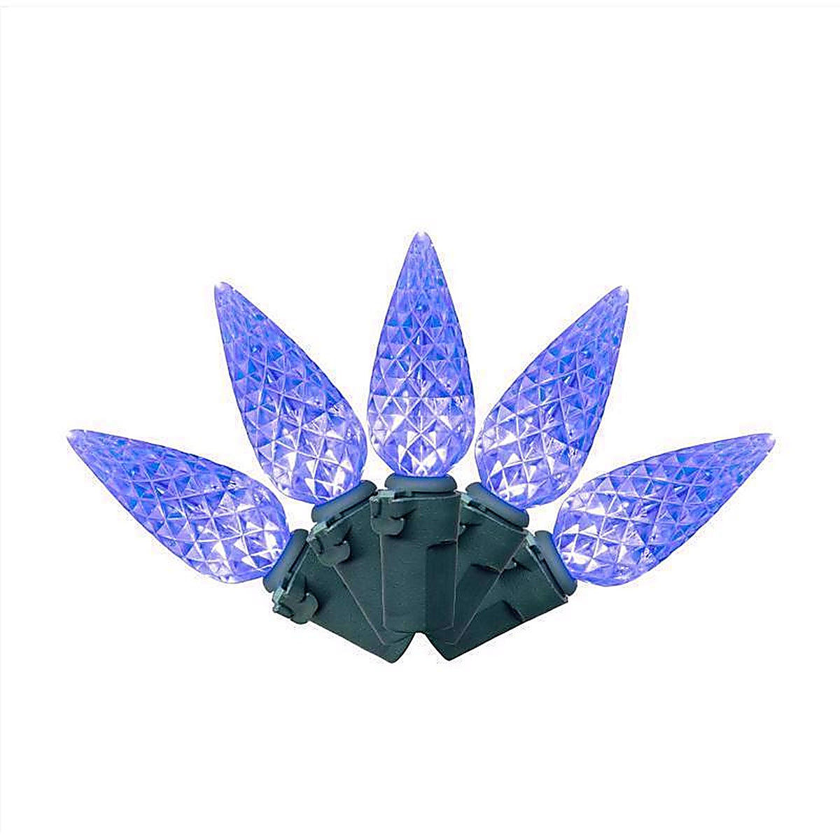 Celebrations - 11-04015A - Classic LED C6 Blue 100 CT String Christmas Lights 24.75 Ft.