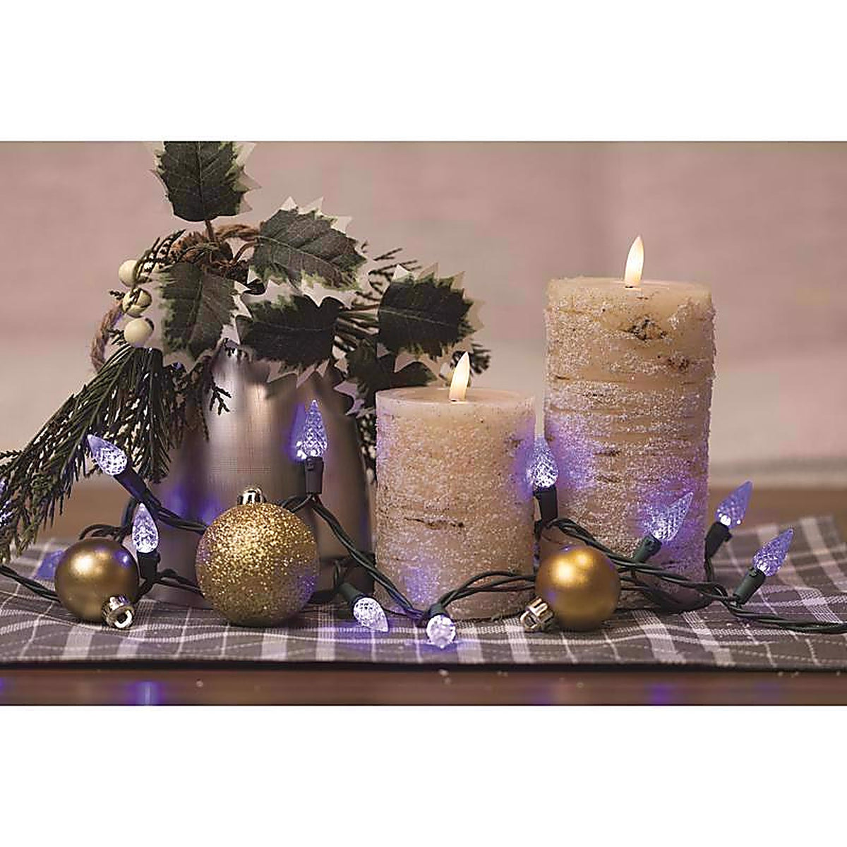 Celebrations - 11-04015A - Classic LED C6 Blue 100 CT String Christmas Lights 24.75 Ft.