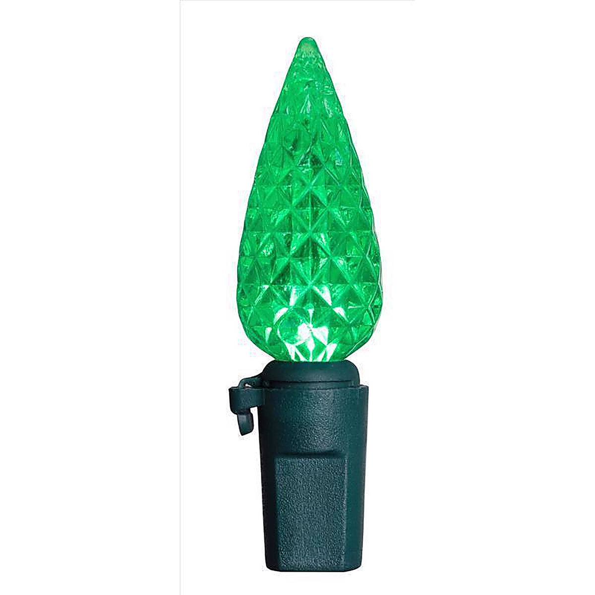 Celebrations - 11-04016A - Classic LED C6 Green 100 CT String Christmas Lights 24.75 Ft.