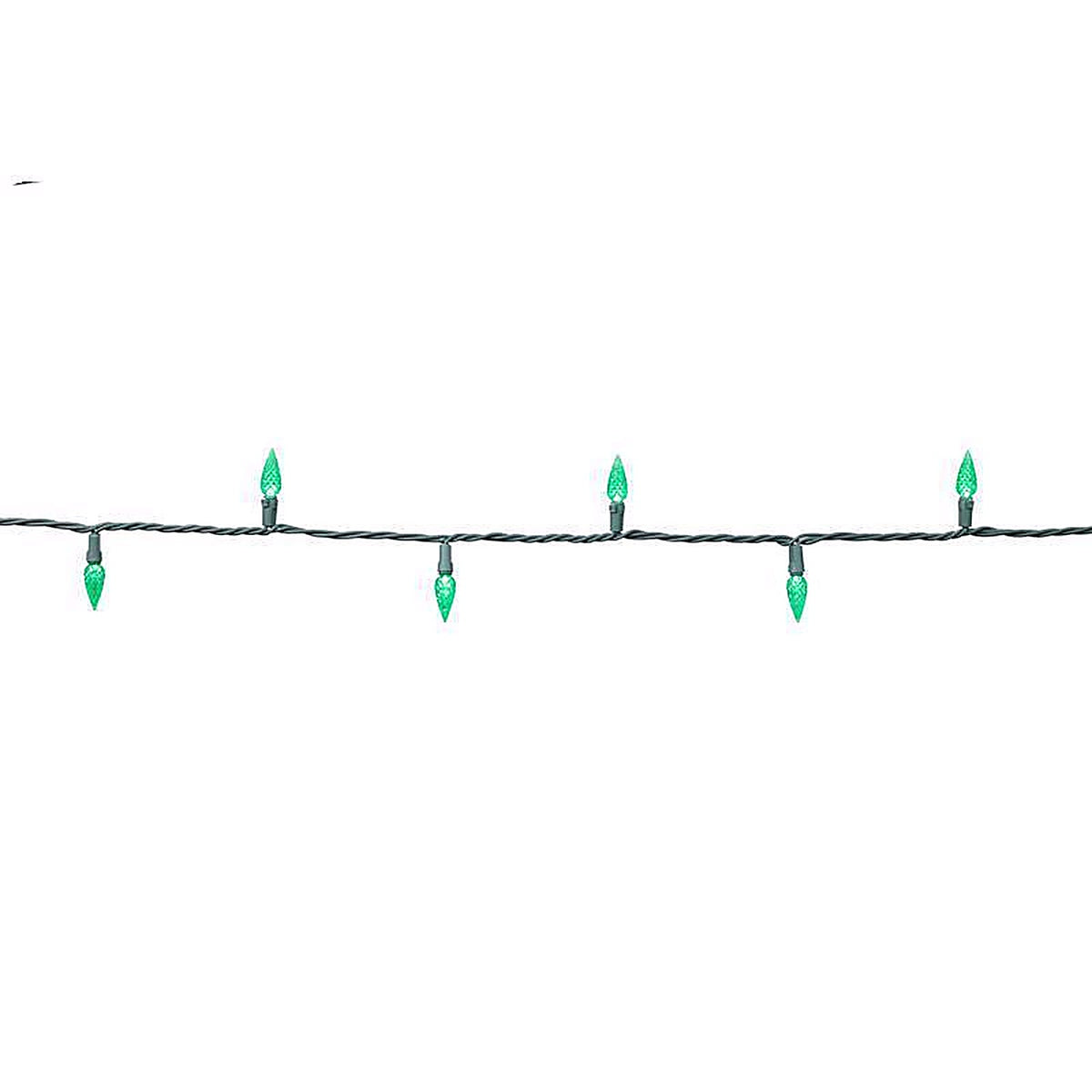Celebrations - 11-04016A - Classic LED C6 Green 100 CT String Christmas Lights 24.75 Ft.