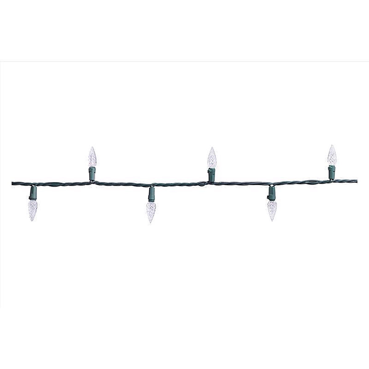 Celebrations - 11-04023A - Classic LED C6 Pure White 300 CT String Christmas Lights 74.5 Ft.