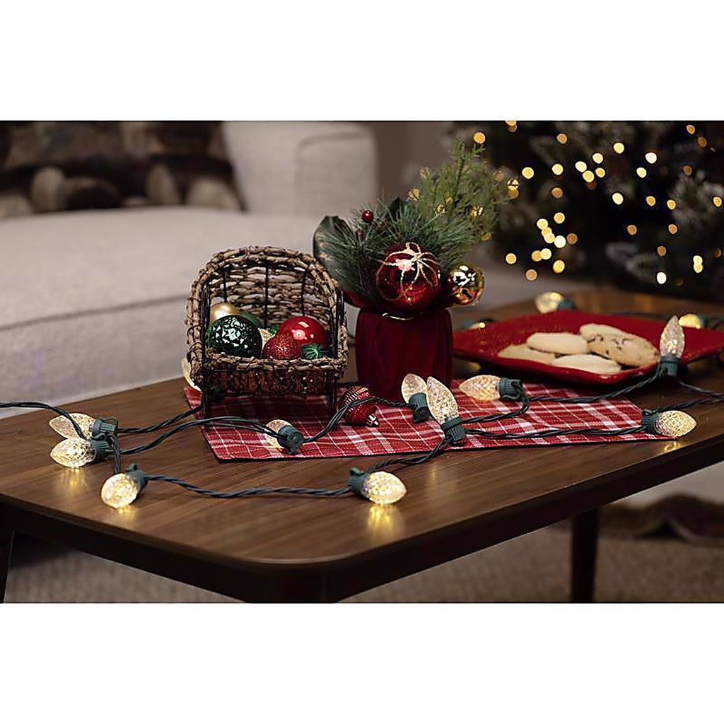 Celebrations - 11-06014A - Classic LED C9 Warm White 25 CT String Christmas Lights 16 Ft.
