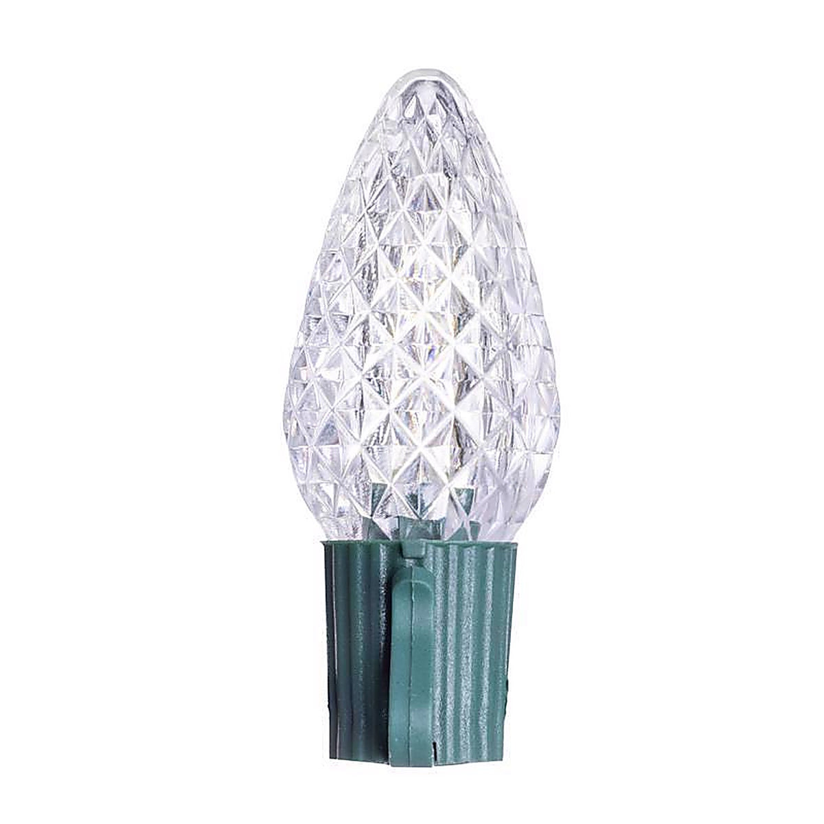 Celebrations - 11-06015A - Classic LED C9 Pure White 25 CT String Christmas Lights 16 Ft.