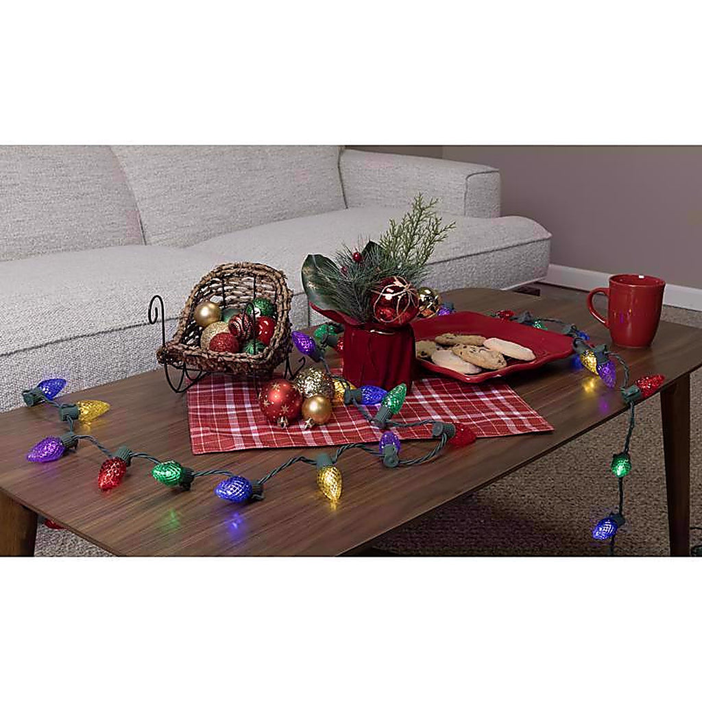 Celebrations - 11-06016A - Classic LED C9 Multicolored 25 CT String Christmas Lights 16 Ft.