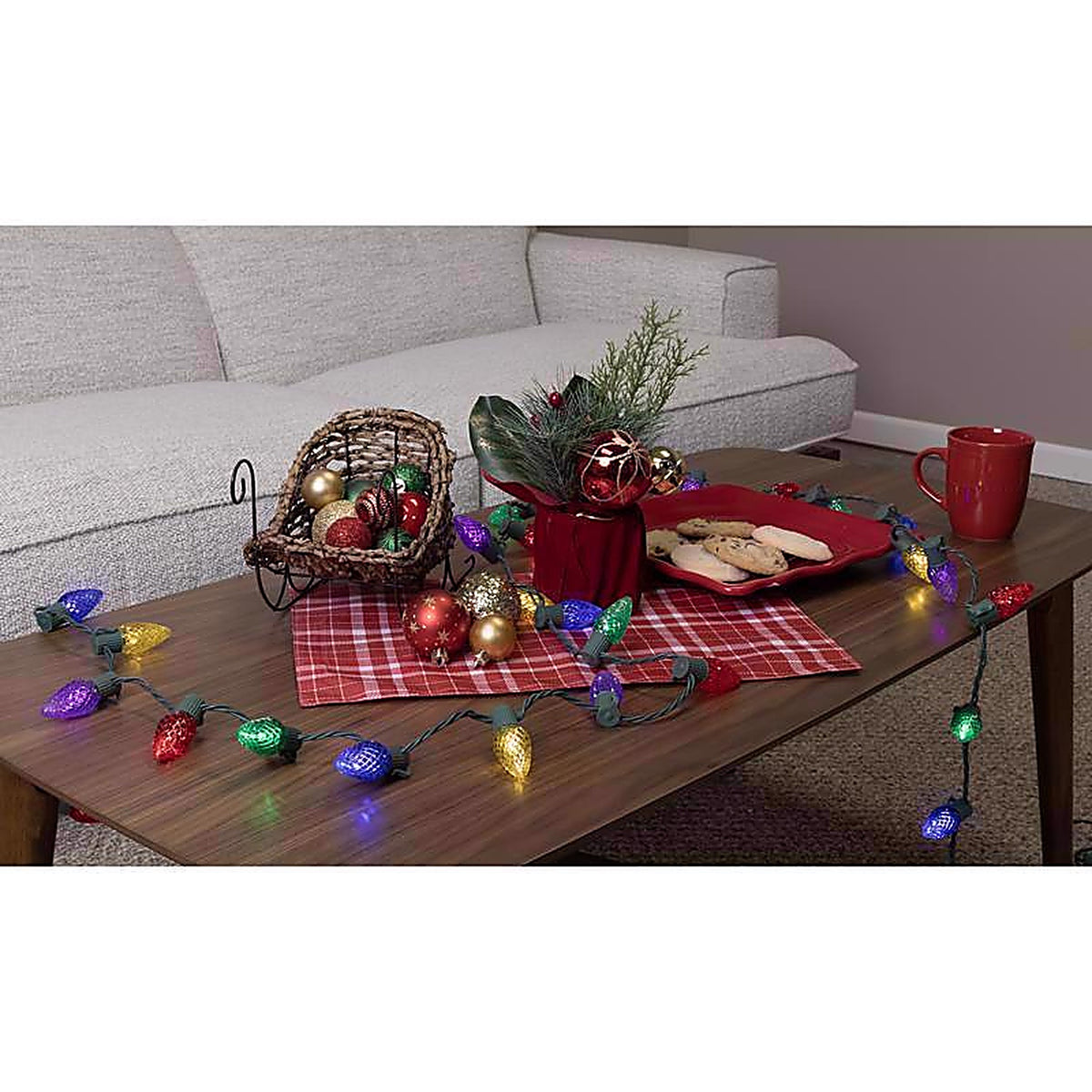 Celebrations - 11-06016A - Classic LED C9 Multicolored 25 CT String Christmas Lights 16 Ft.
