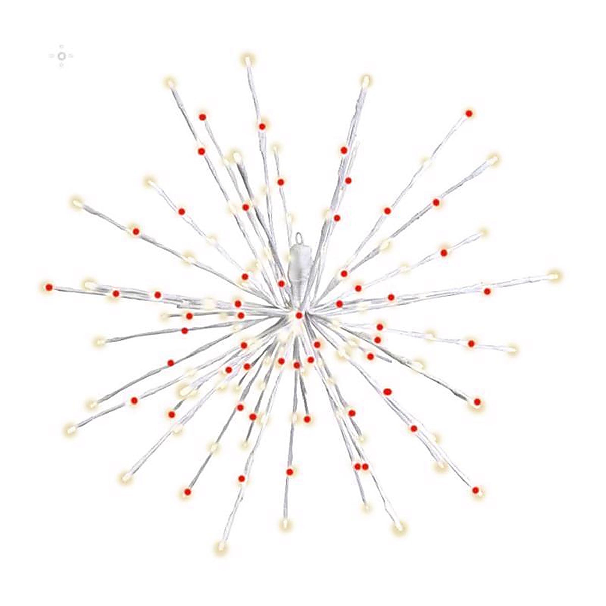 Celebrations - 23-04066A - LED Red/White Starlight Burst Deluxe 16 In. Hanging Decor
