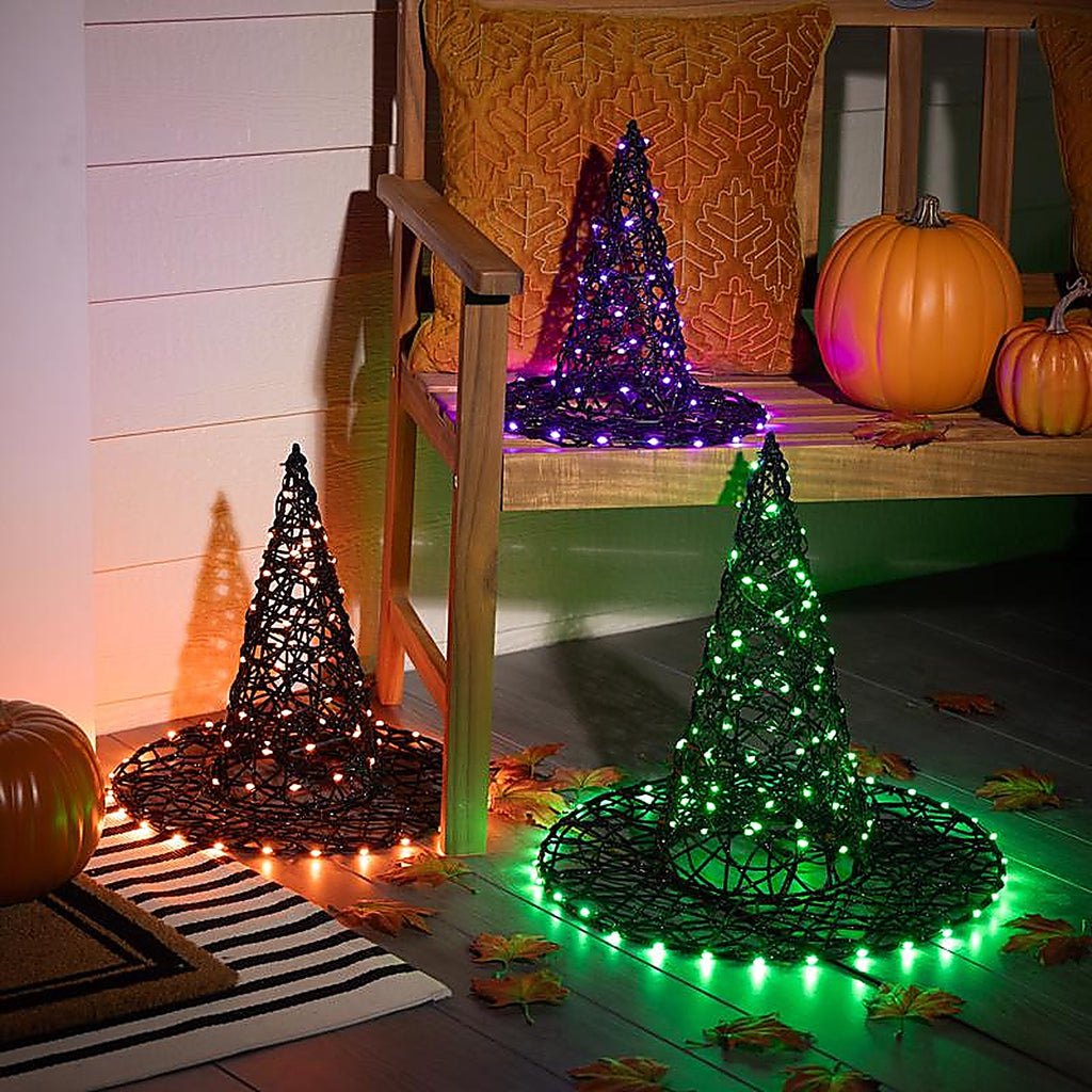 Celebrations - 14-02014A - Halloween LED Witch Hat Halloween Decor
