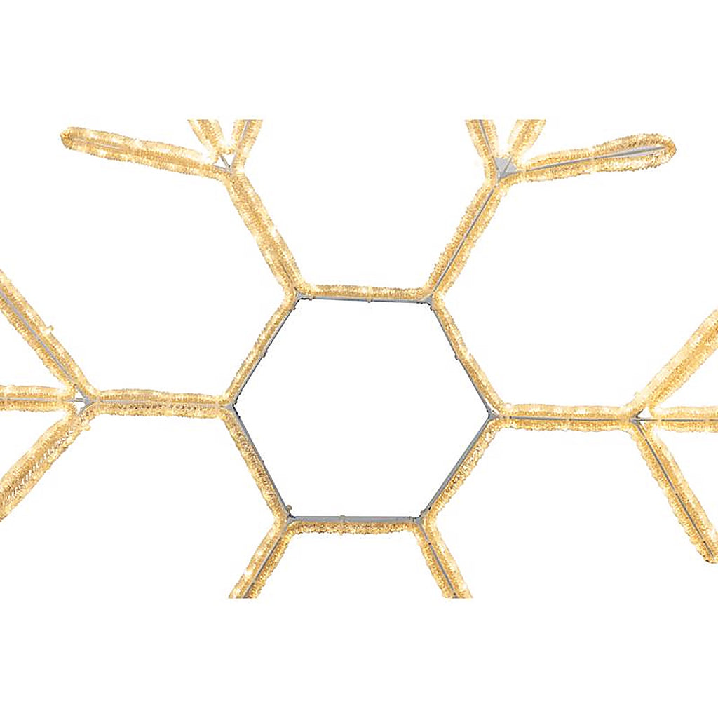 Celebrations - 14-03047A - LED Warm White Crystal Snowflake 23 In. Hanging Decor