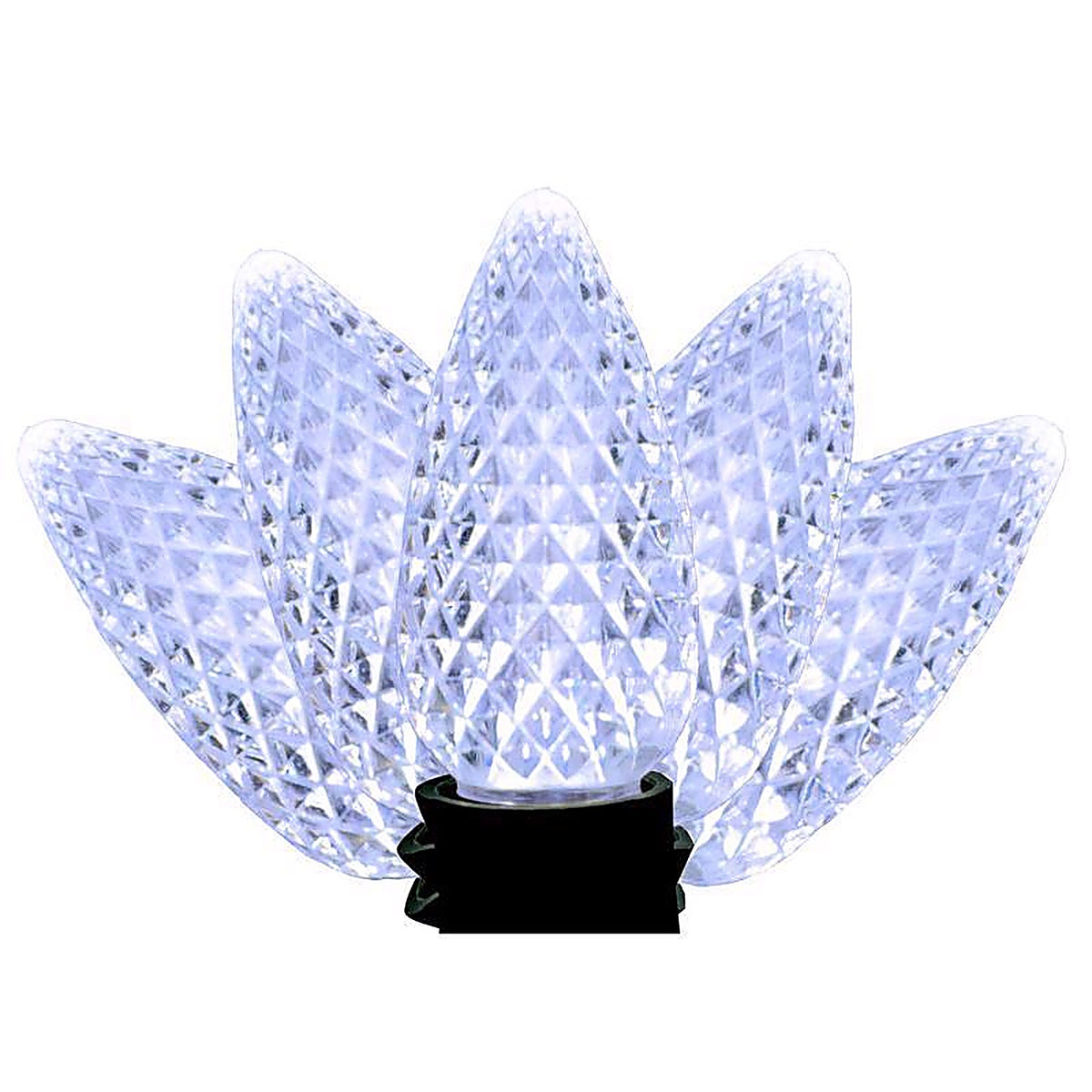 Holiday Bright Lights - 04-02012A - LED Ps C9 Cool White 25 CT Christmas Light Bulbs