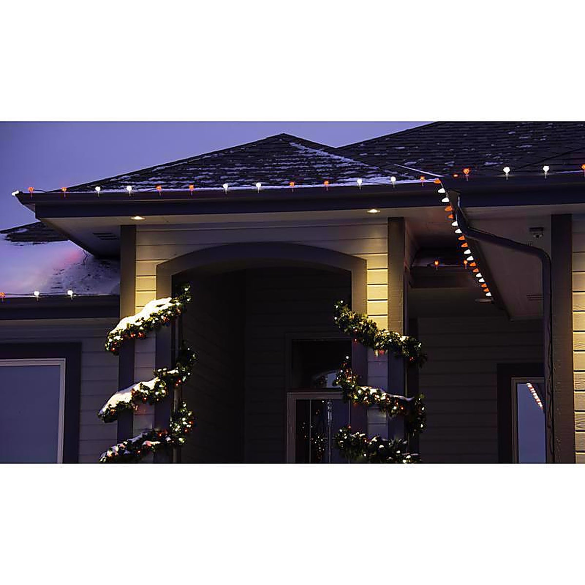 Holiday Bright Lights - 04-02018A - LED Ps C9 Pure White 25 CT Christmas Light Bulbs