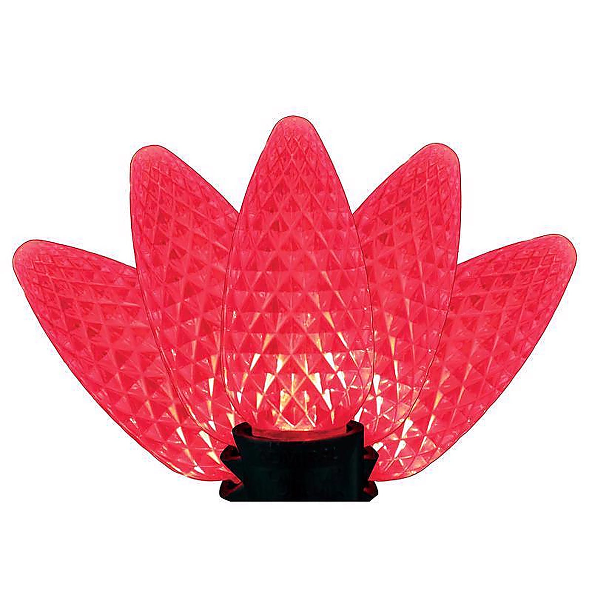 Holiday Bright Lights - 04-02019A - LED Ps C9 Red 25 CT Christmas Light Bulbs