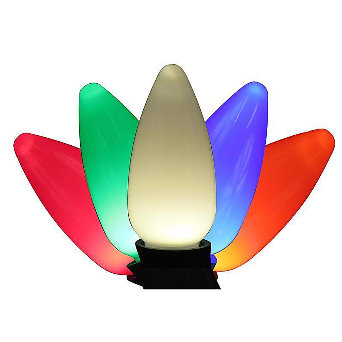 Holiday Bright Lights - 04-02024A - LED Ps C9 Multicolored 25 CT Christmas Light Bulbs