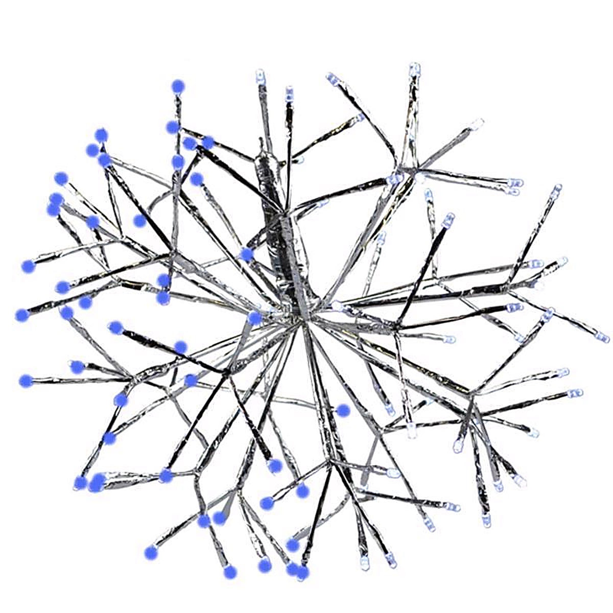 Celebrations - 23-10010A - LED Blue/Pure White Shimmering Sphere 16 In. Hanging Decor
