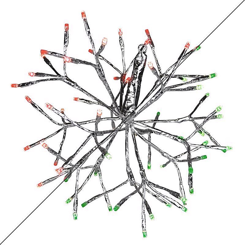 Celebrations - 23-10012A - LED Green/Red Shimmering Sphere 20 In. Hanging Decor