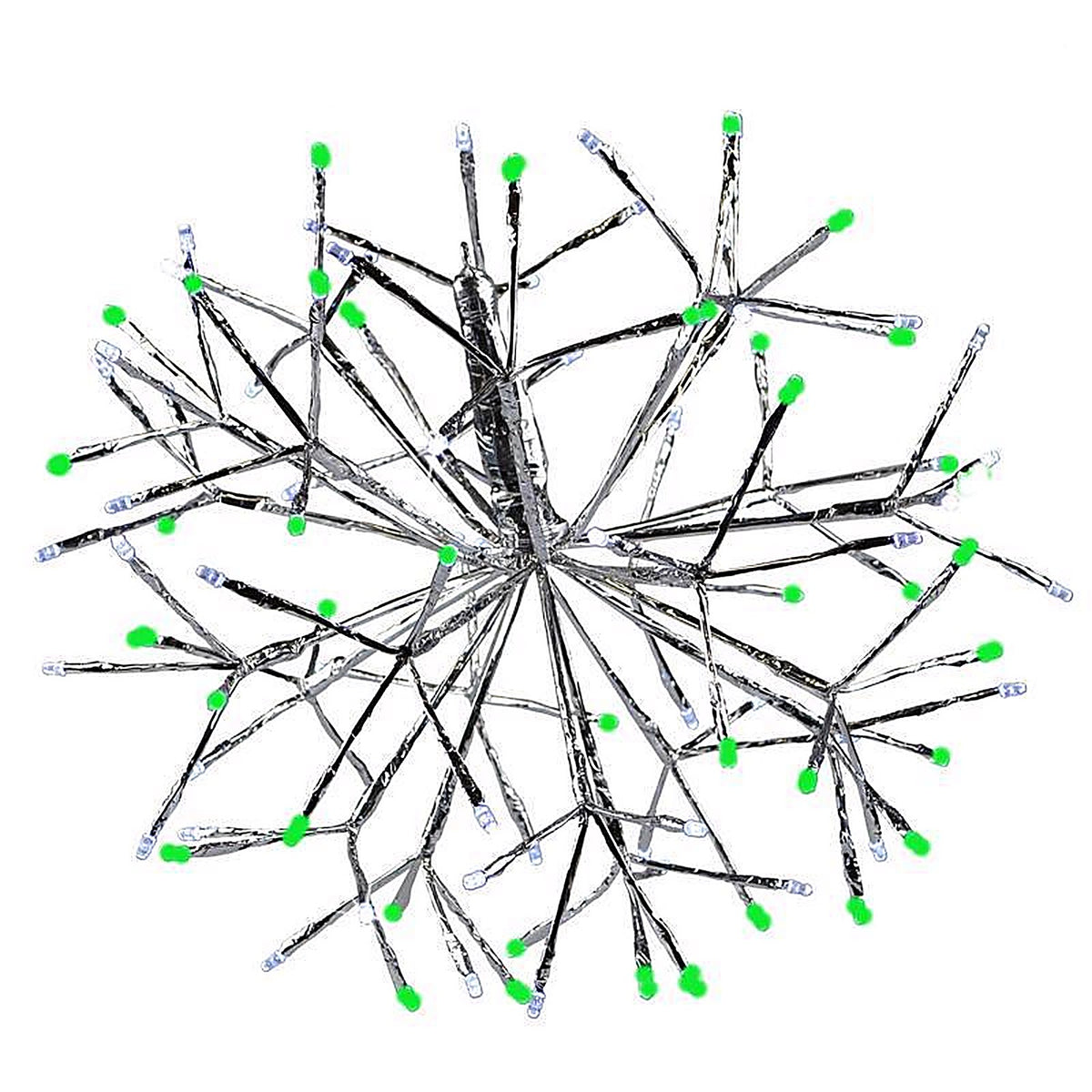 Celebrations - 23-10016A - LED Green/White Shimmering Sphere Spearmint 16 In. Hanging Decor